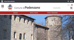 Desktop Screenshot of comune.podenzano.pc.it